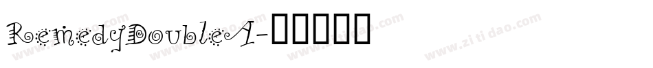 RemedyDoubleA字体转换