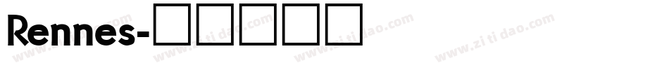 Rennes字体转换