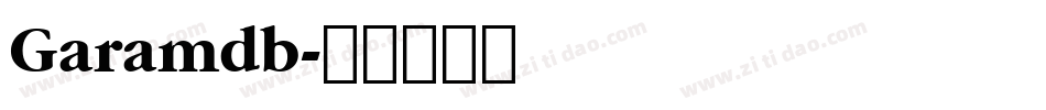 Garamdb字体转换