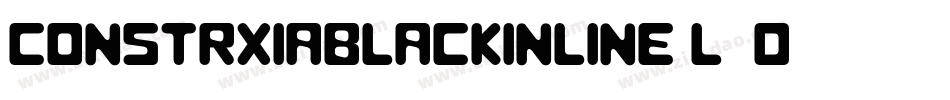 Constrxiablackinline-l89D字体转换