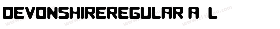 DevonshireRegular-A89L字体转换