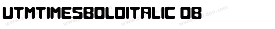 UtmtimesboldItalic-DB89字体转换