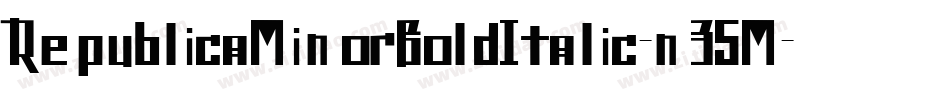 RepublicaMinorBoldItalic-n35M字体转换