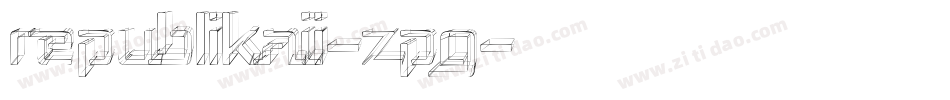 RepublikaIi-zpG字体转换