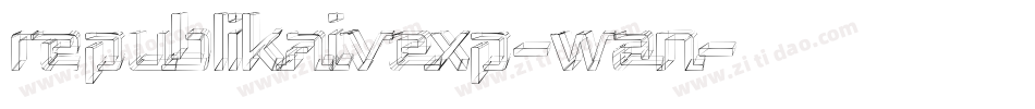 RepublikaIvExp-wAn字体转换