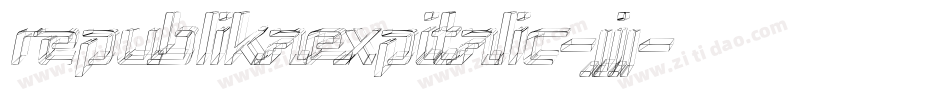 RepublikaExpItalic-jJj字体转换