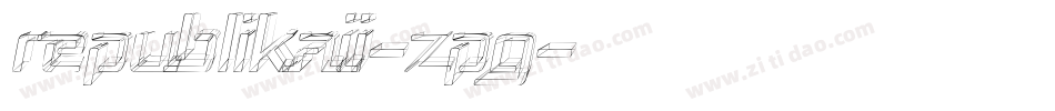 RepublikaIi-zpG字体转换