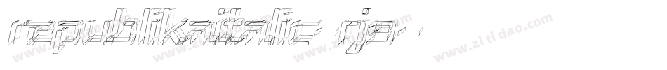 RepublikaItalic-rJ9字体转换