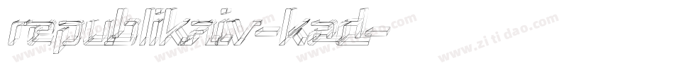 RepublikaIv-KAD字体转换