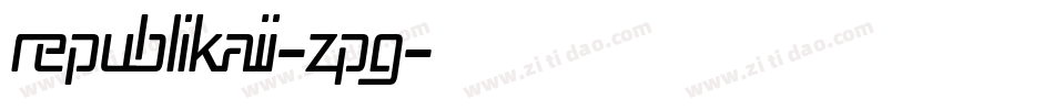 RepublikaIi-zpG字体转换