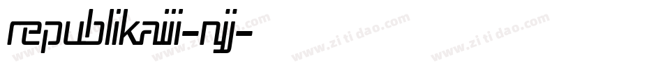 RepublikaIii-nJJ字体转换
