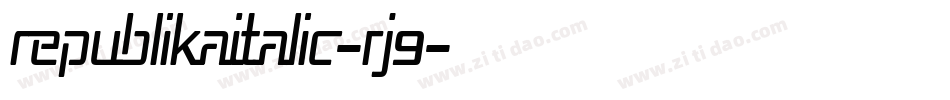 RepublikaItalic-rJ9字体转换
