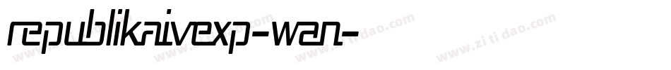 RepublikaIvExp-wAn字体转换