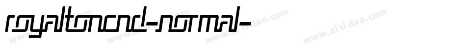 RoyaltonCnd-Normal字体转换