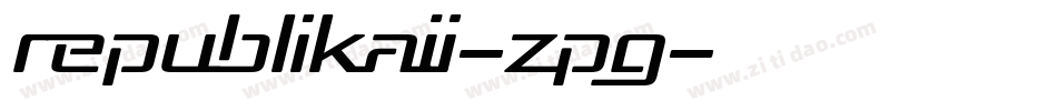 RepublikaIi-zpG字体转换