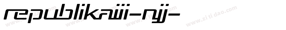 RepublikaIii-nJJ字体转换