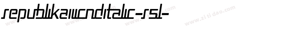 RepublikaIiiCndItalic-R5l字体转换