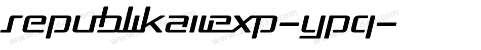 RepublikaIiExp-ypq字体转换