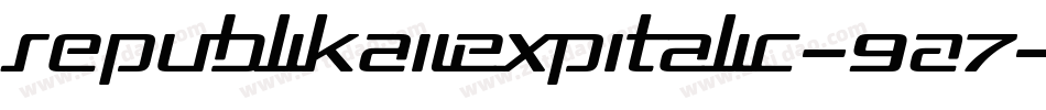 RepublikaIiExpItalic-9A7字体转换