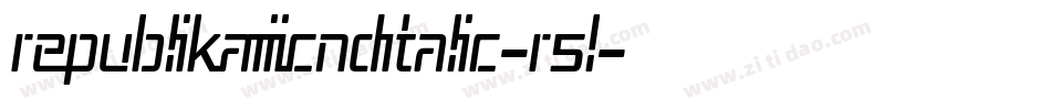 RepublikaIiiCndItalic-R5l字体转换