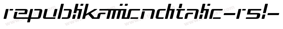 RepublikaIiiCndItalic-R5l字体转换