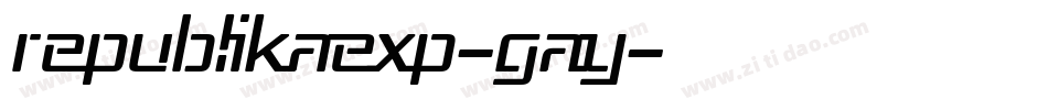 RepublikaExp-GAy字体转换