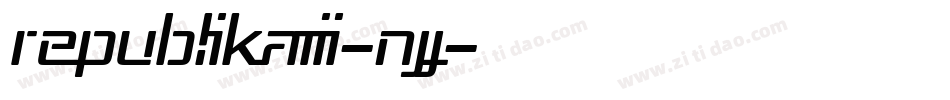 RepublikaIii-nJJ字体转换
