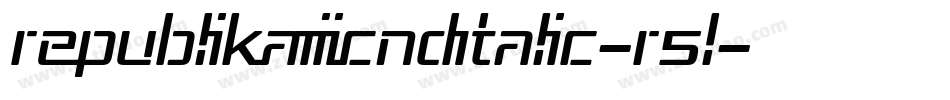 RepublikaIiiCndItalic-R5l字体转换