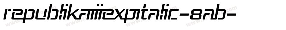 RepublikaIiiExpItalic-8AB字体转换