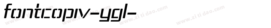 FontcopIv-YgL字体转换