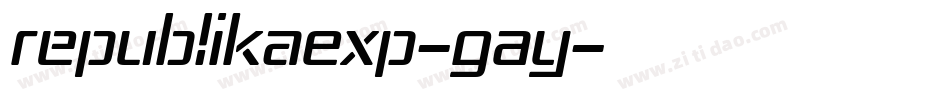 RepublikaExp-GAy字体转换