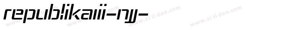 RepublikaIii-nJJ字体转换