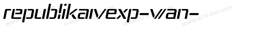 RepublikaIvExp-wAn字体转换