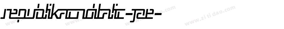 RepublikaCndItalic-JAE字体转换