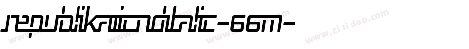 RepublikaIiCndItalic-66M字体转换
