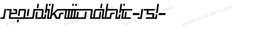 RepublikaIiiCndItalic-R5l字体转换