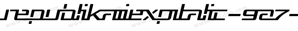 RepublikaIiExpItalic-9A7字体转换