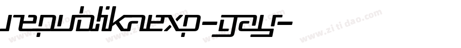 RepublikaExp-GAy字体转换