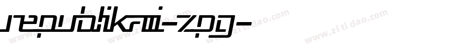 RepublikaIi-zpG字体转换