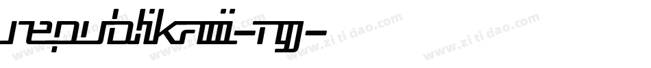 RepublikaIii-nJJ字体转换