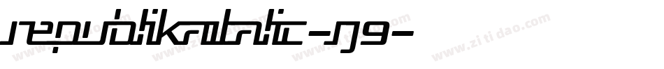 RepublikaItalic-rJ9字体转换