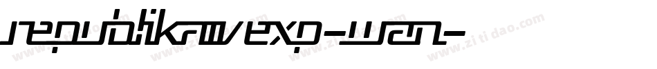 RepublikaIvExp-wAn字体转换