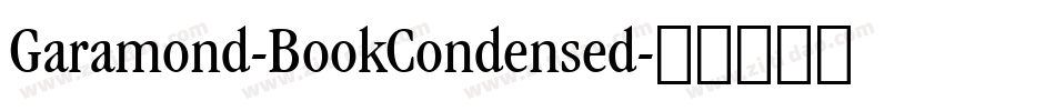 Garamond-BookCondensed字体转换