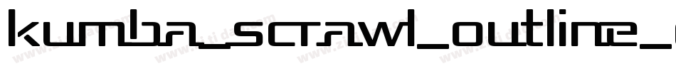 Kumba_Scrawl_Outline_Exp_It字体转换