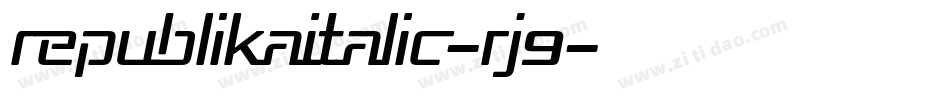 RepublikaItalic-rJ9字体转换