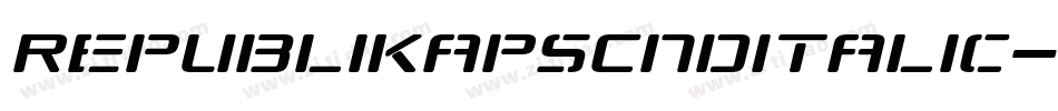RepublikapsCndItalic-064字体转换