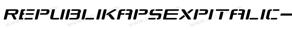 RepublikapsExpItalic-Wdz字体转换
