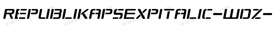 RepublikapsExpItalic-Wdz字体转换