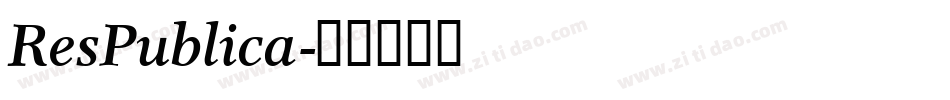 ResPublica字体转换