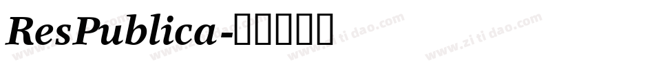 ResPublica字体转换